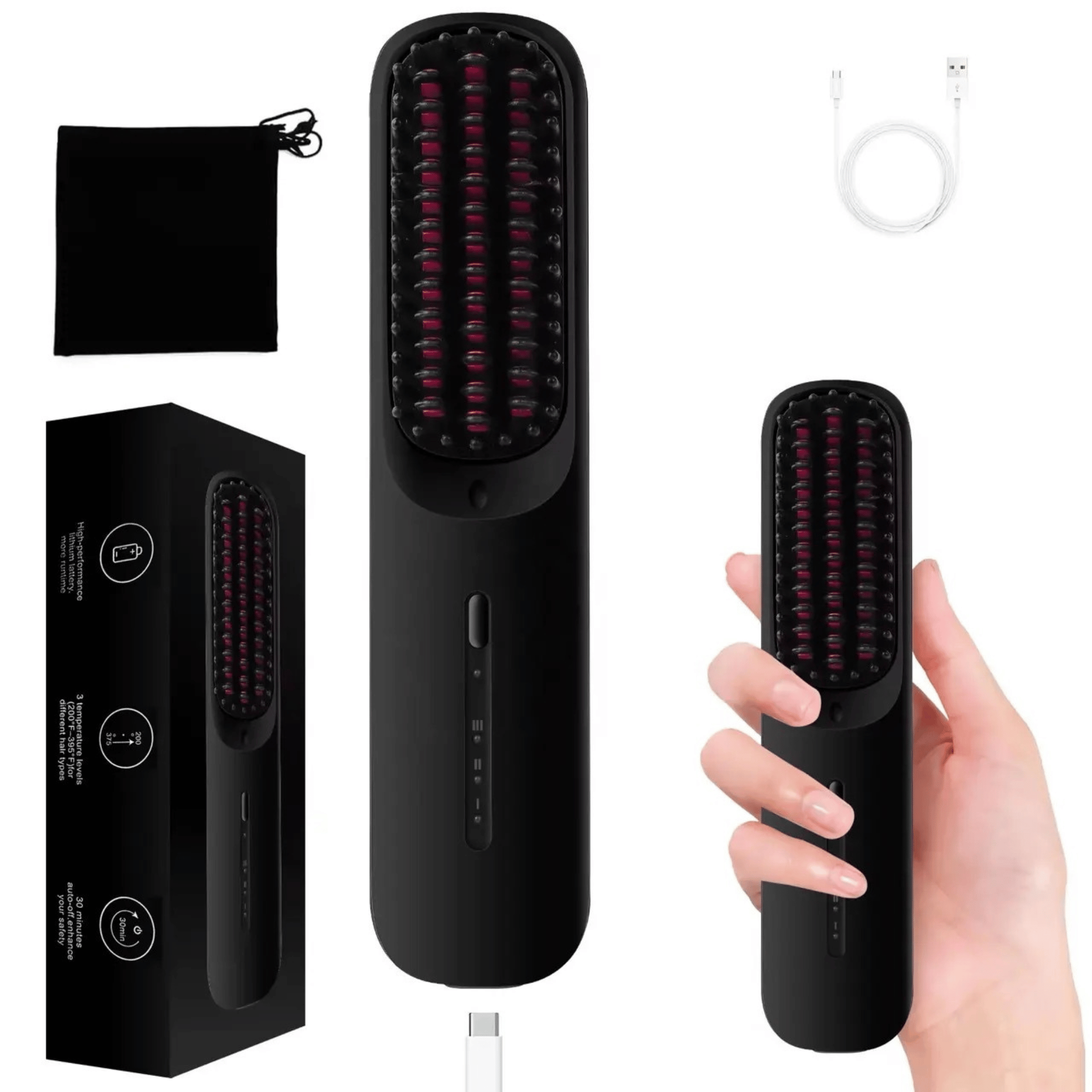 Portable Straightener Brush